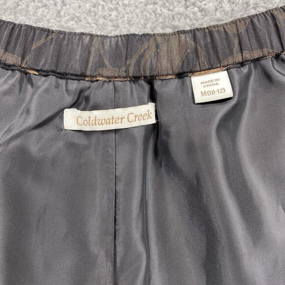 Coldwater Creek Pleated Velvet Floral Skirt Whimsigoth Fairy Grunge M Sz 10-12 - Picture 16 of 16